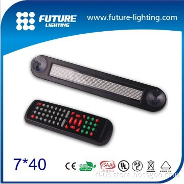 7*40 led car display window texi sign